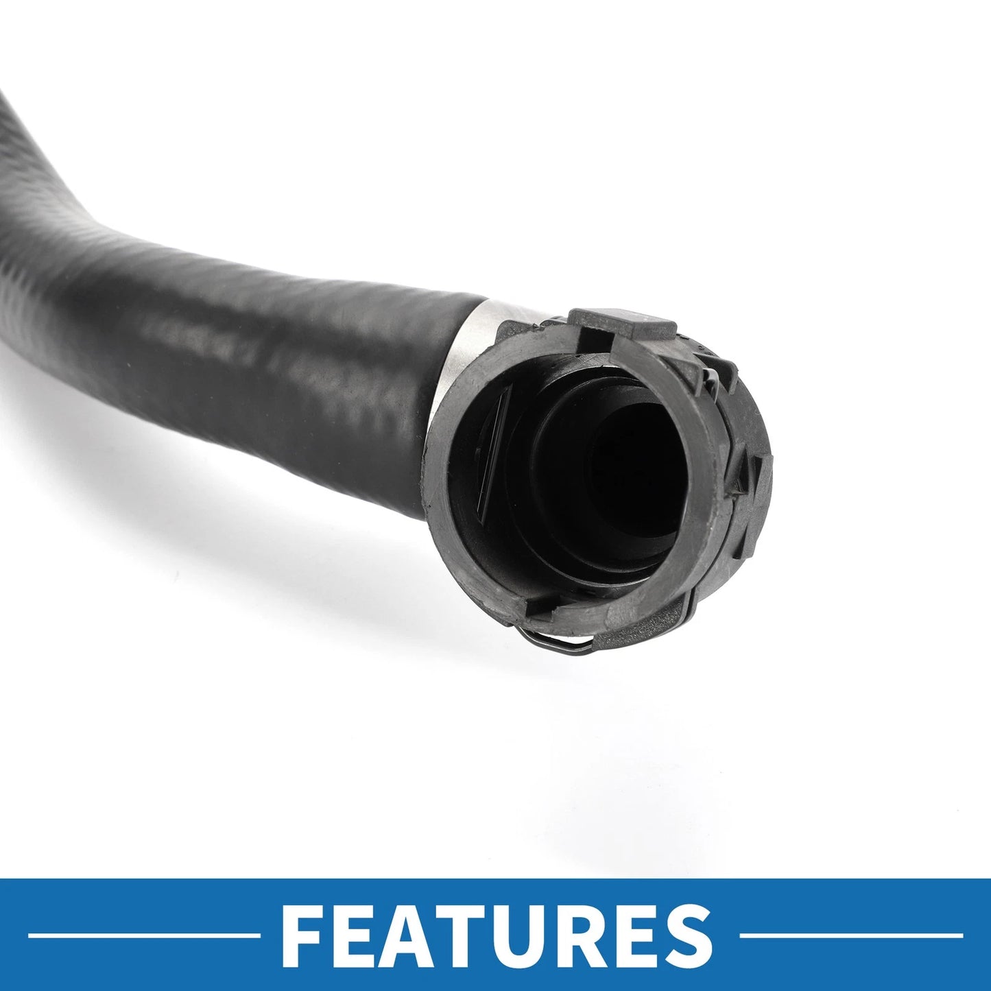 Radiator Hose 1 Pc for BMW 320i (2013-2015) Rubber Black