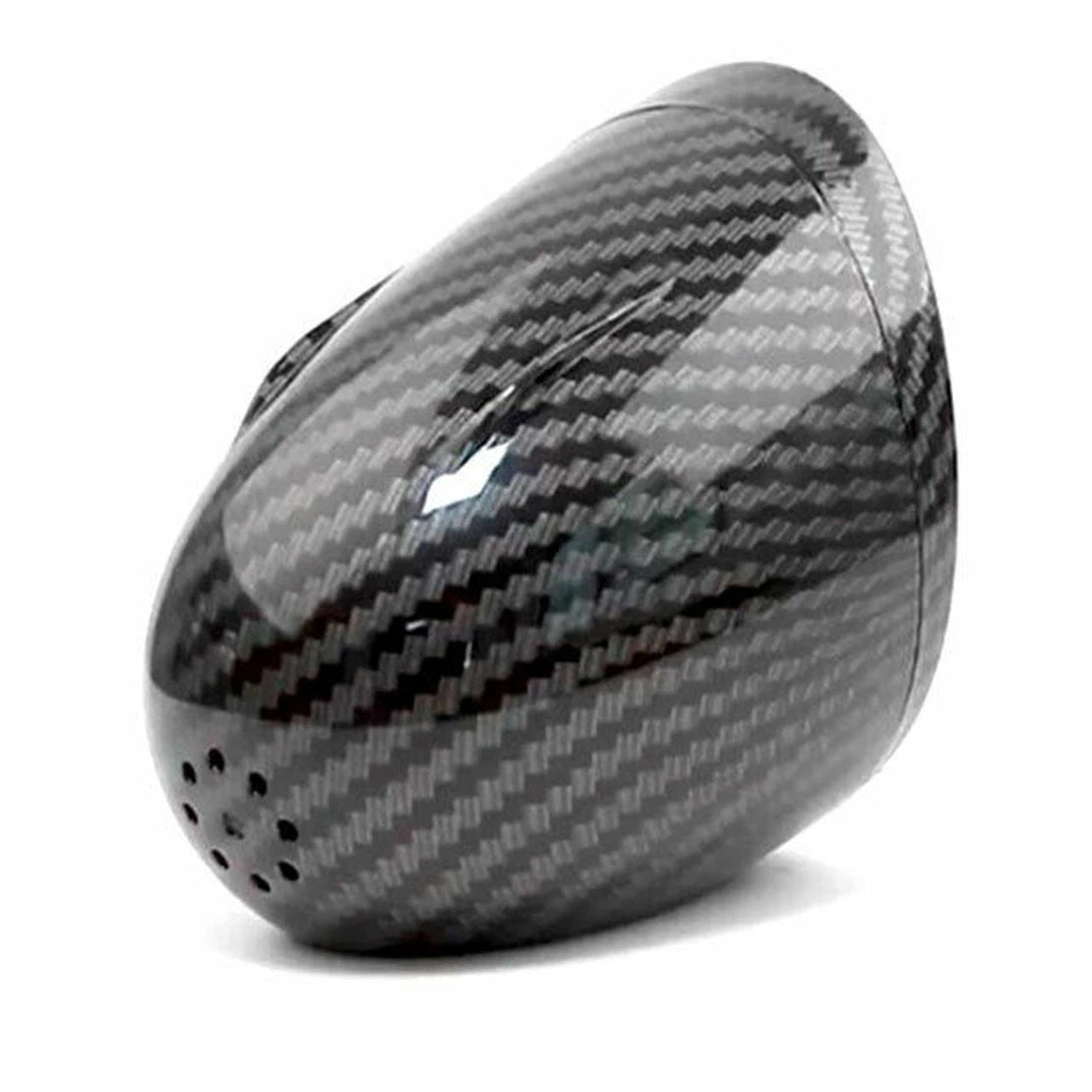 Carbon Fiber Style Round Clock for Car Truck Interior Dashboard