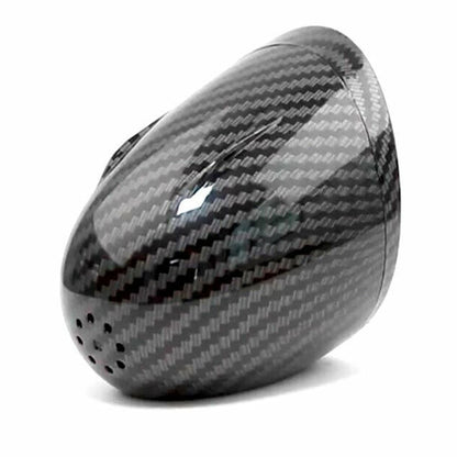 Carbon Fiber Style Round Clock for Car Truck Interior Dashboard