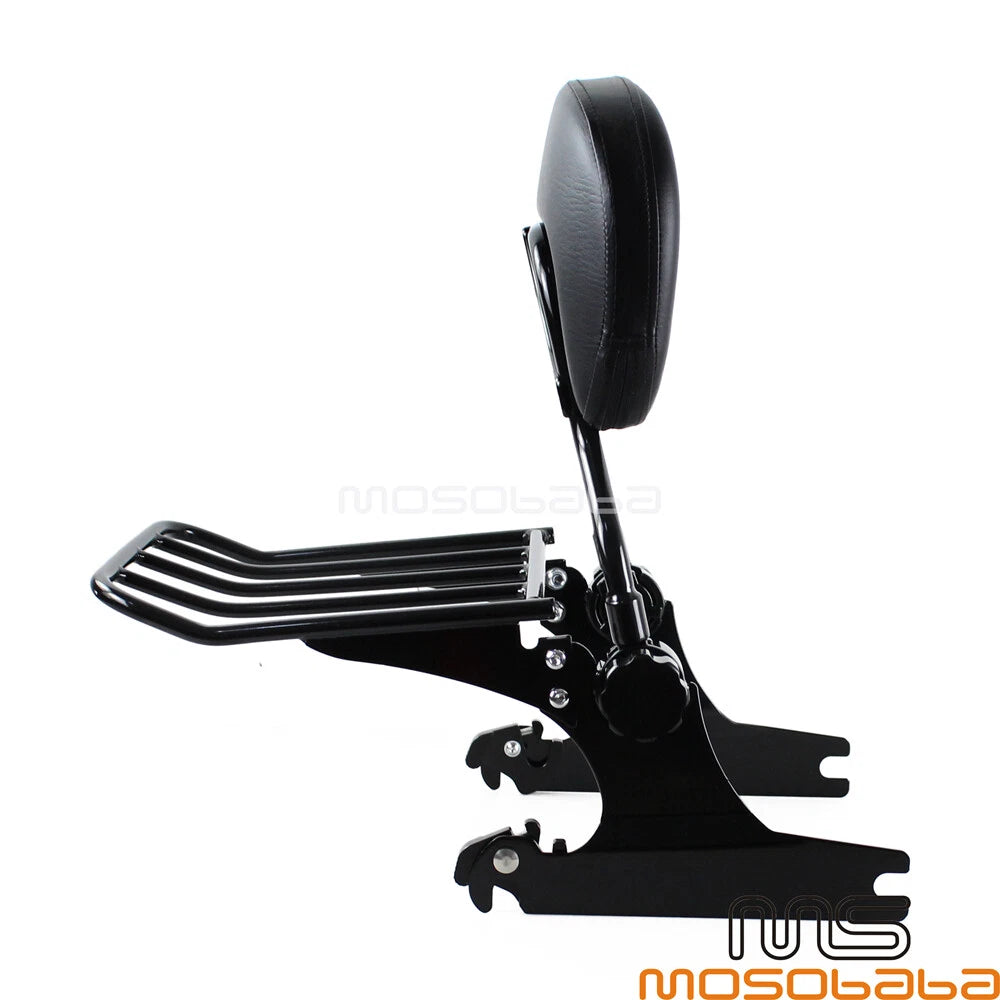 Detachable Sissy Bar Luggage Rack Backrest for Harley Softail Deluxe (05-15)