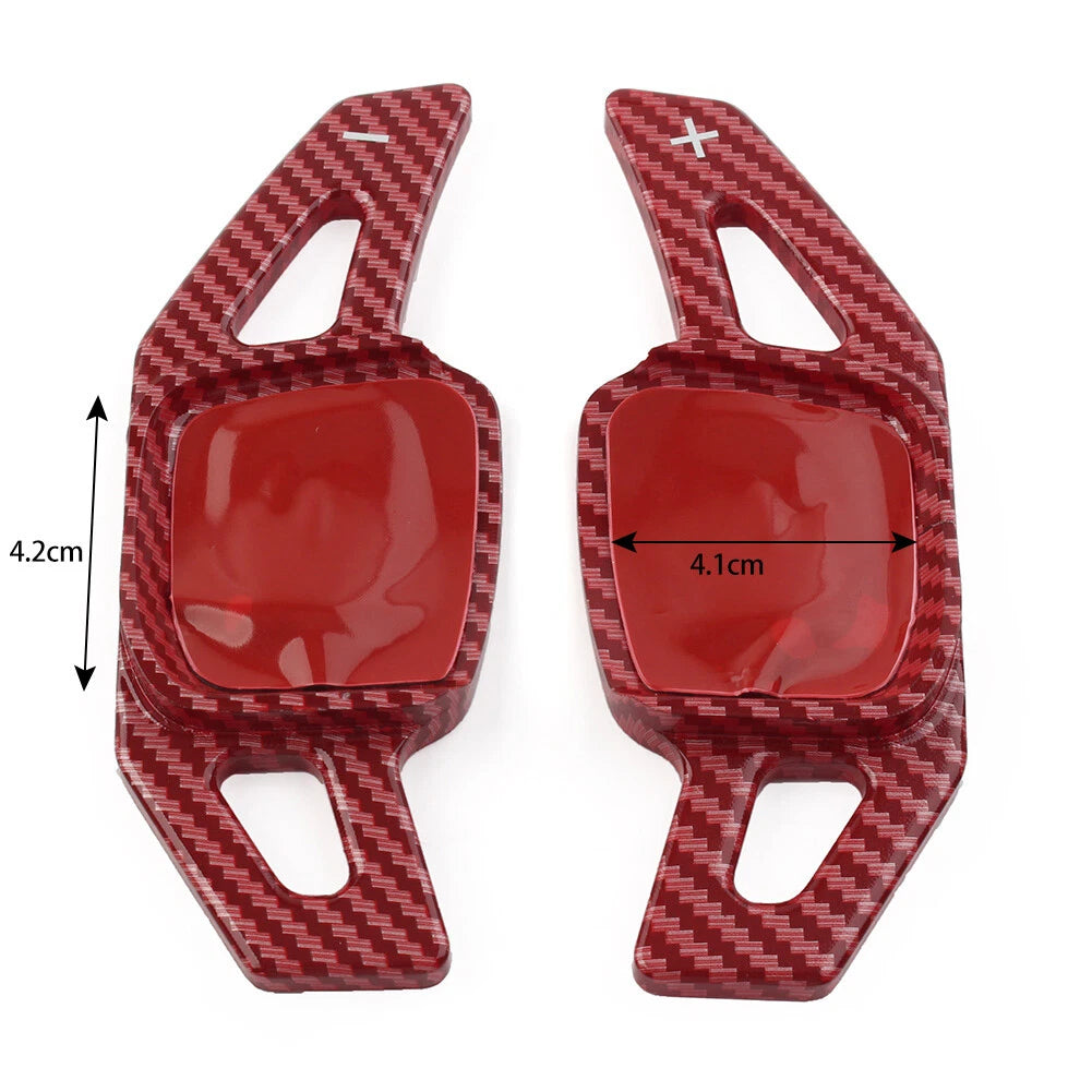 Black Steering Wheel Shift Paddle Shifter Extensions for VW Golf MK8, Jetta, Tiguan