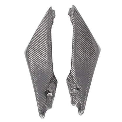Black Carbon Fiber Tank Side Fairings Trim for Suzuki GSXR1000 (2005-2006)
