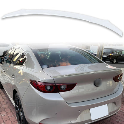 ABS Boot Spoiler for Mazda3 BP Sedan Snowflake White (2019-2024)