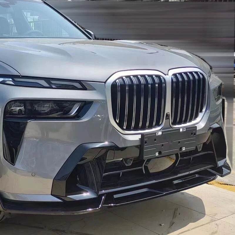 Gloss Refit Front Bumper Lip Splitter For M-Sport For 2022-2024 BMW G07 X7 LCI