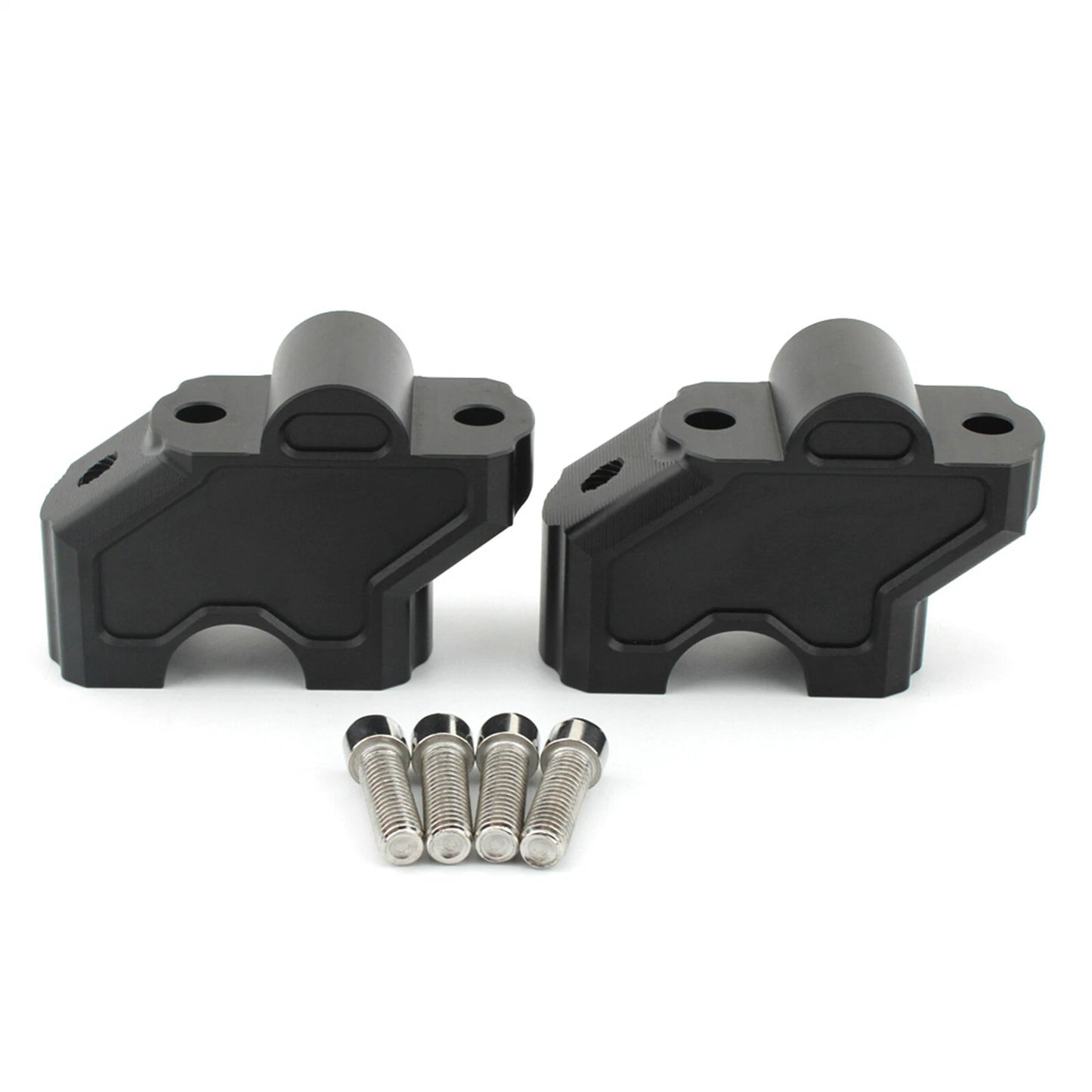 Black Handlebar Risers Clamps for Harley Nightster 975S (2022)