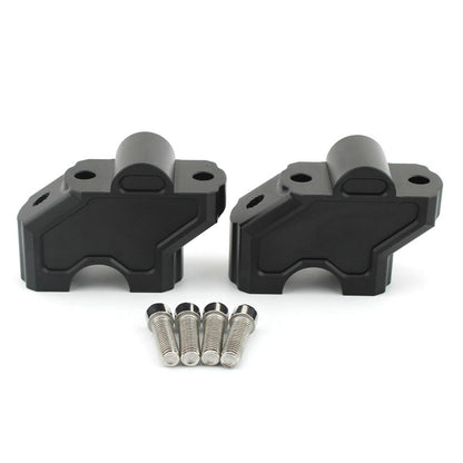 Black Handlebar Risers Clamps for Harley Nightster 975S (2022)