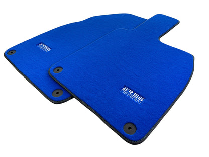 Premium Blue Carpet Floor Mats for Porsche 718 Boxster (2017-2022)