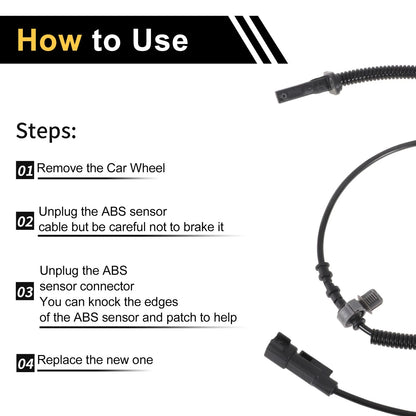 ABS Wheel Speed Sensor Front Left for Chevrolet Blazer