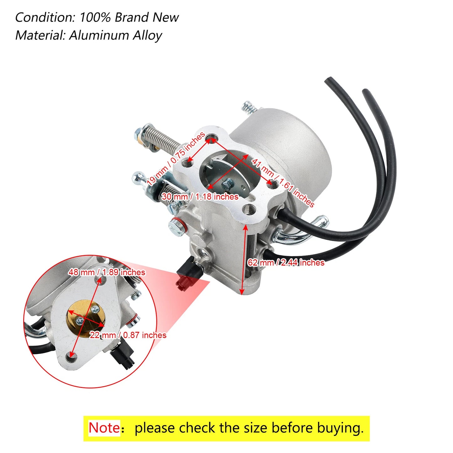 Carburetor for EZ Go Golf Carts 295cc 4 Cycle Engine (1991 - Present)