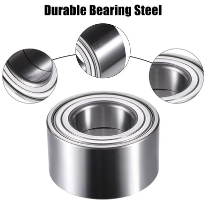 2 x Front Wheel Bearings for Ford Edge (2015-2023) Silver Tone