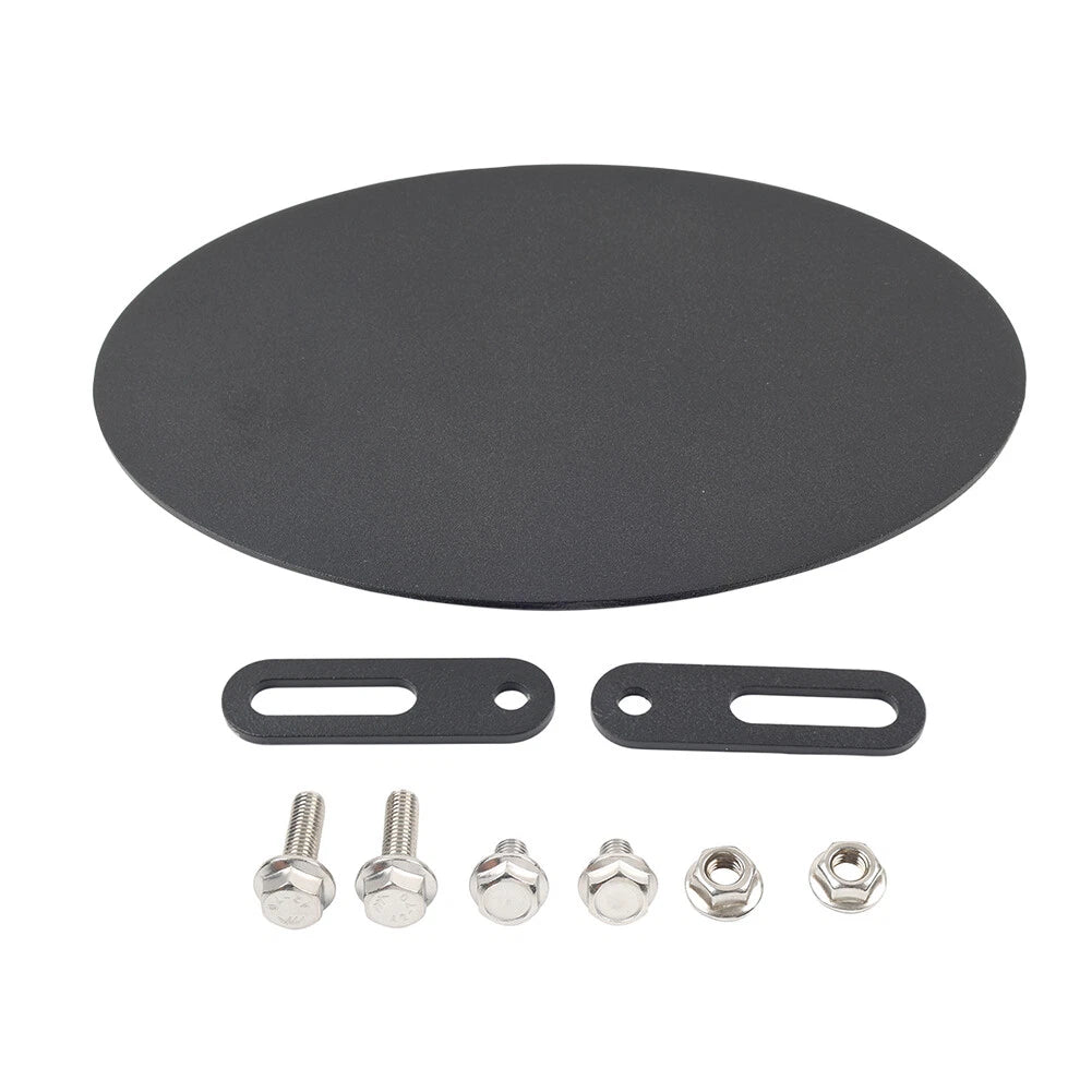 CNC Black Side Number Plate Panel Cover for Motorcycle (Universal)