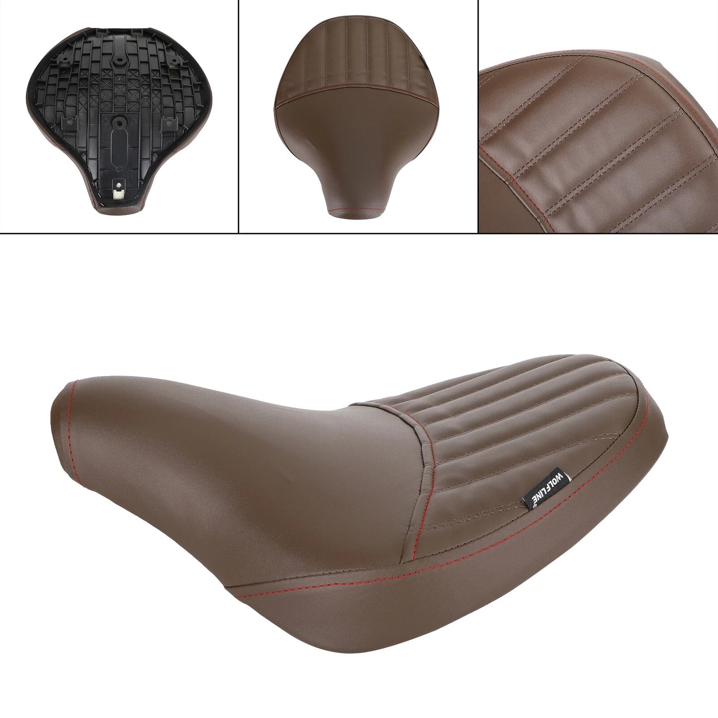 Driver Seat Cushion PU Brown for Triumph Bobber (2017-2022)