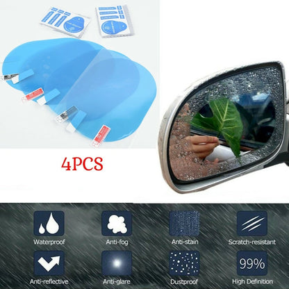 4x HD PET Anti-Fog Mirror Protective Films Anti-Glare for NANO RearView