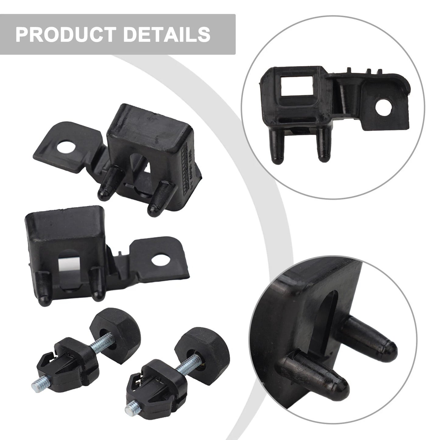 Black Headlamp Assembly Bracket for Ford Fusion (2017–2019)