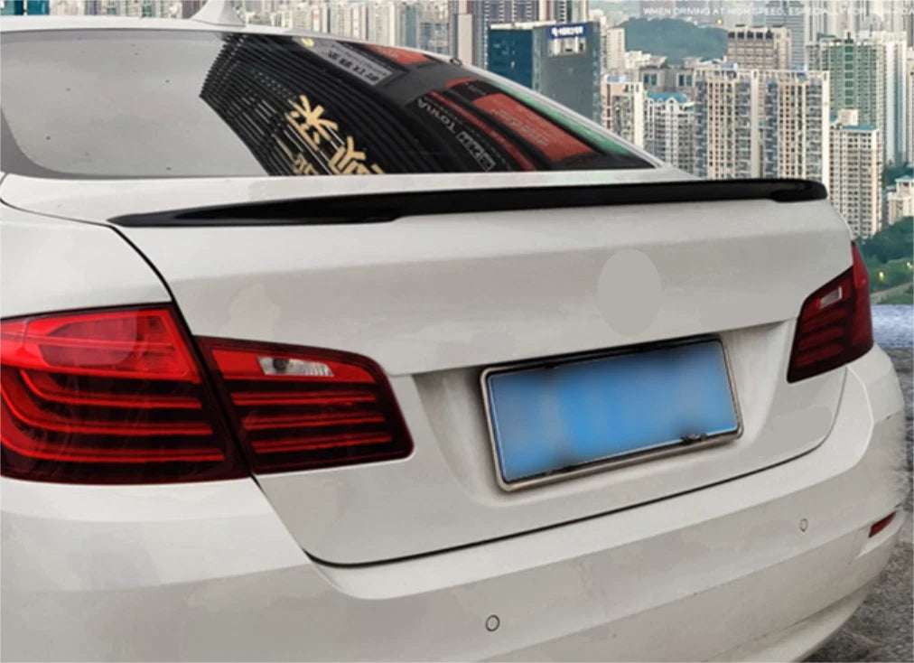 Rear P Style Spoiler Wing Black for BMW 5 Series F10 F18 Sedan (2011-2017)