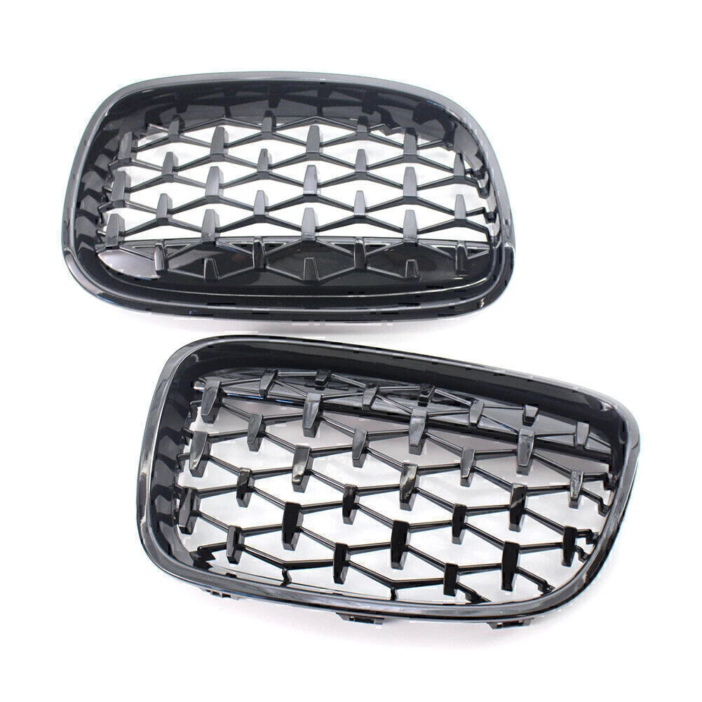Gloss Black Front Kidney Grille for BMW 1 Series (2011-2014)
