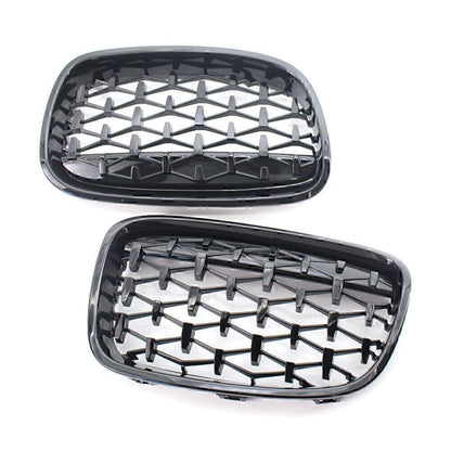 Gloss Black Front Kidney Grille for BMW 1 Series (2011-2014)