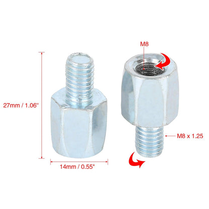 Rearview Mirrors Adapter 5pcs 8mm for Motorcycle Bike