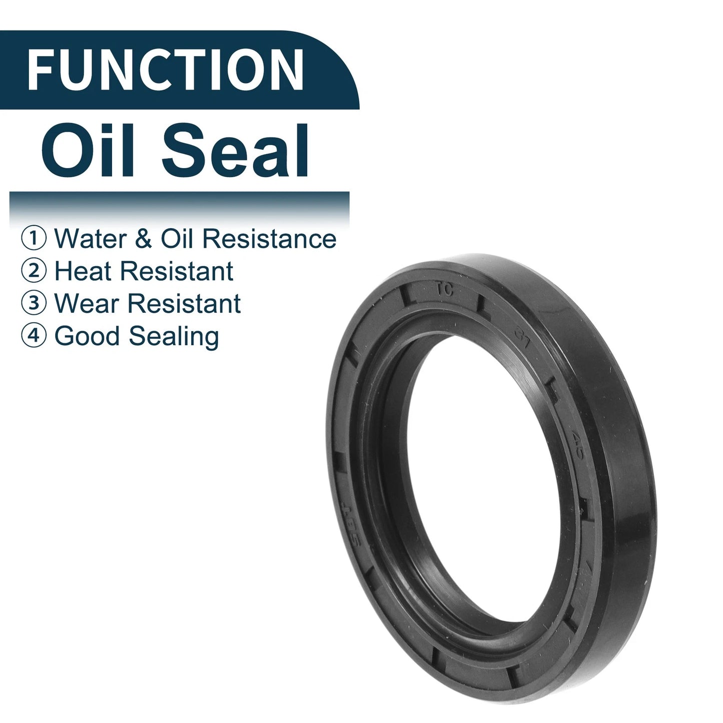 Oil Seal 5 x Seal Ring Rotary Shaft Seal NBR Rubber 31x45x7mm Black