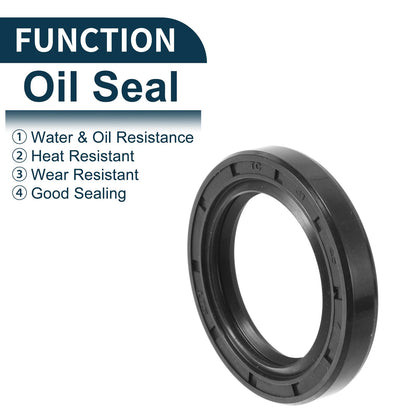Oil Seal 5 x Seal Ring Rotary Shaft Seal NBR Rubber 31x45x7mm Black
