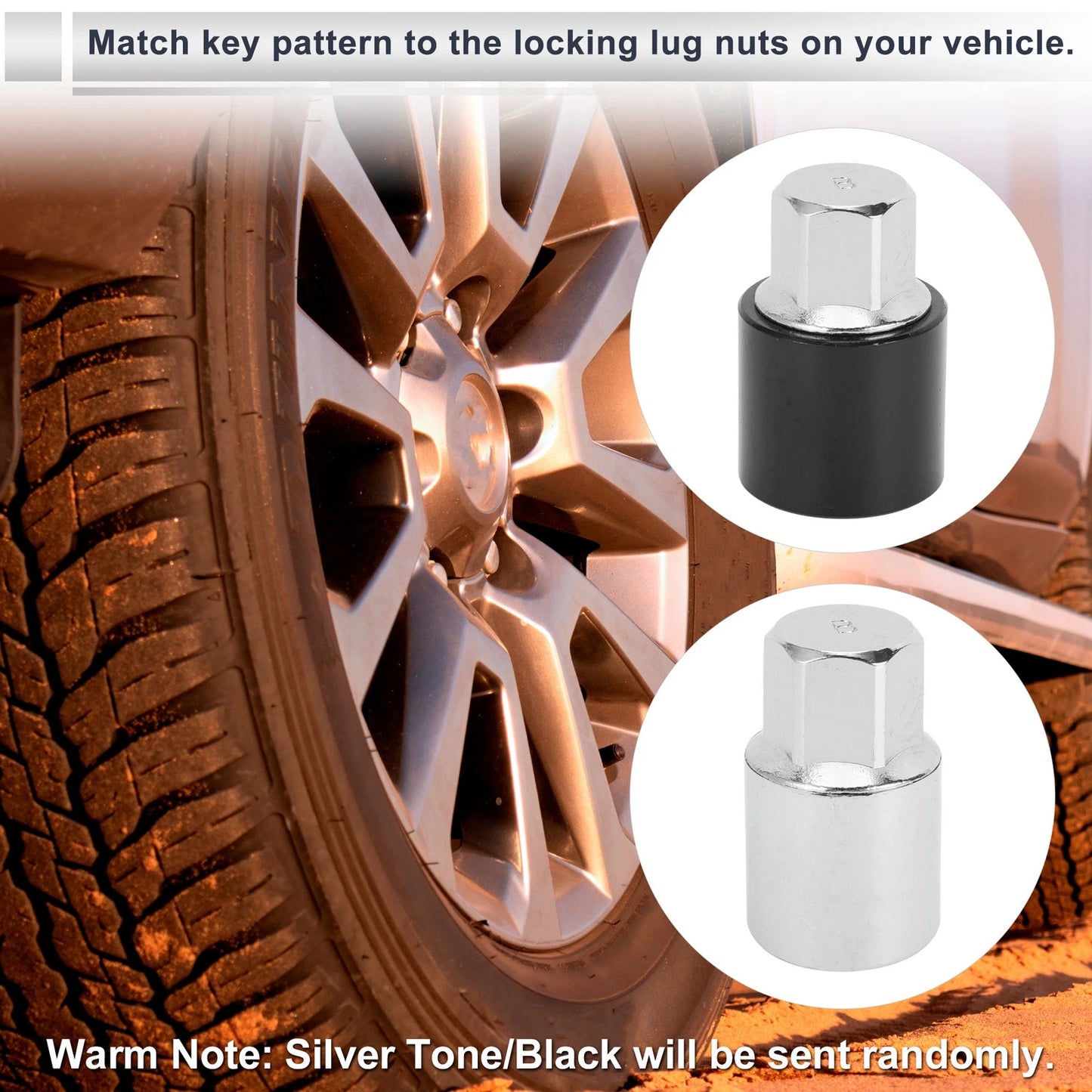 B Wheel Lock Lug Nut Antitheft Key Socket for Toyota
