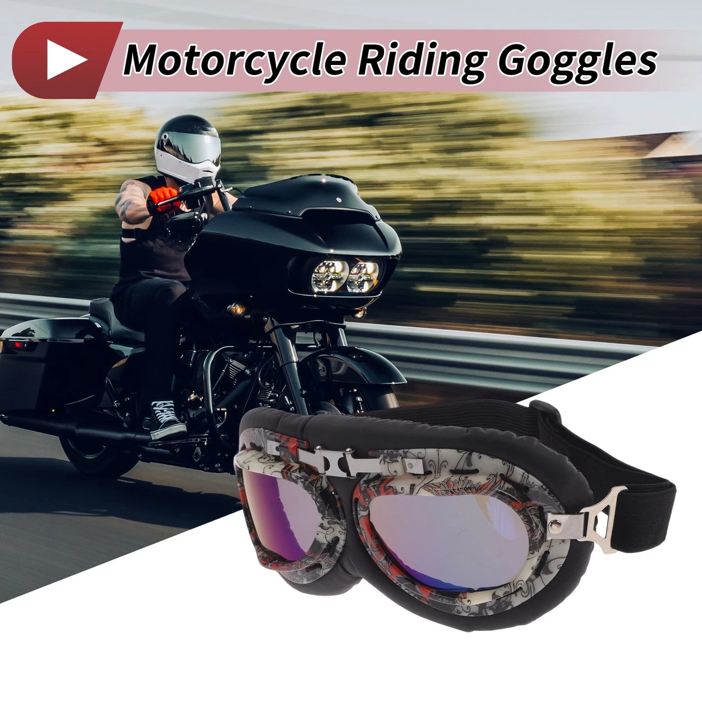 1 Pc Motorcycle Riding Goggles for Motorcycle