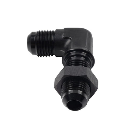 6AN Male to Male 90 Degree Flare Union Bulkhead Adapter Fitting
