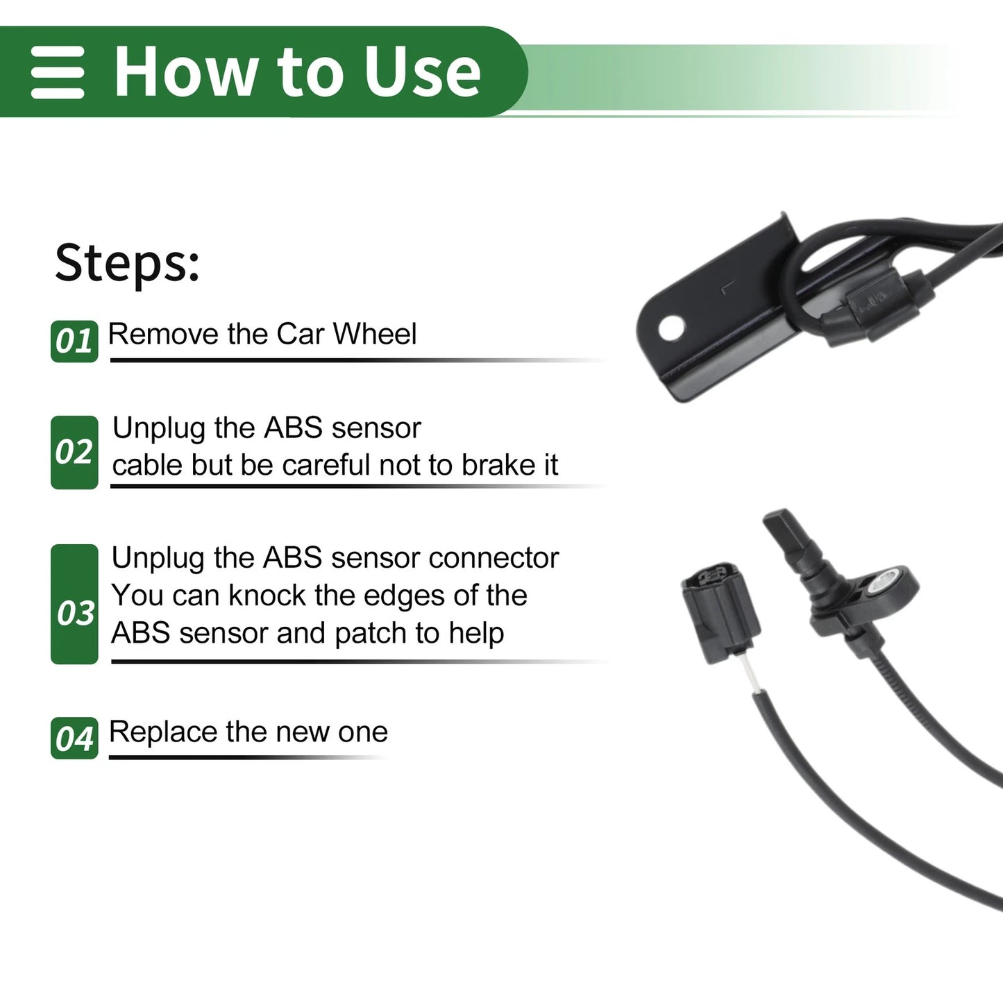 ABS Wheel Speed Sensor for Toyota RAV4 (2006-2017) - 1 Pcs