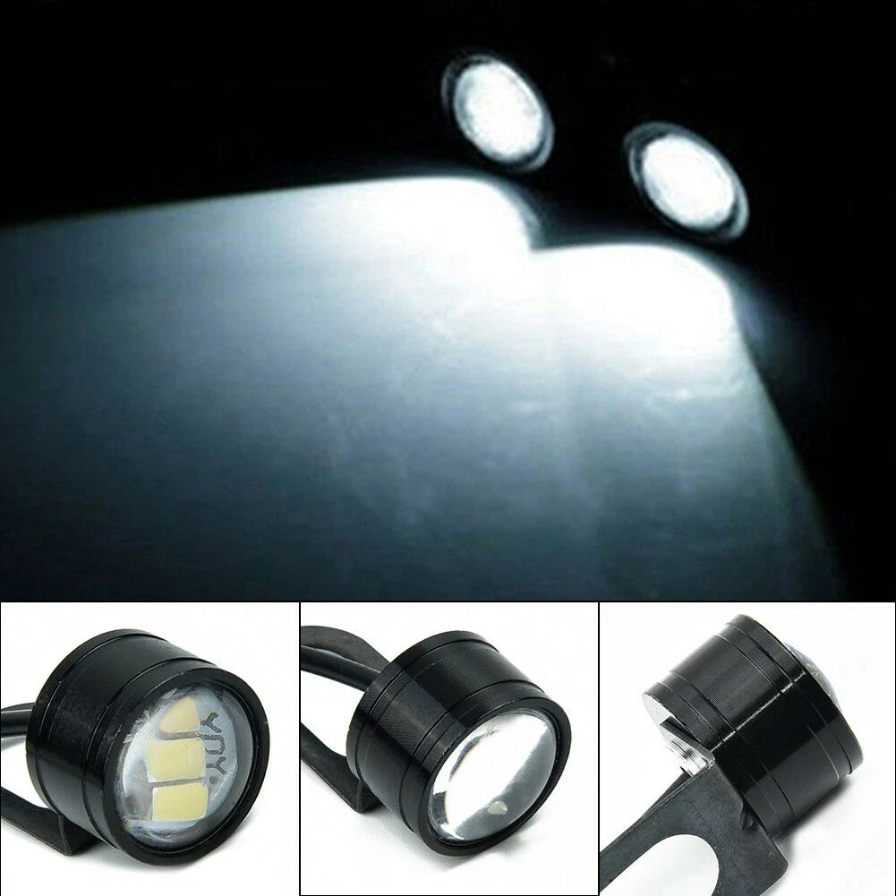 2 x 12V Motorcycle LED Spotlight Headlight Driving Front Light Fog Lamp for Motorcycle