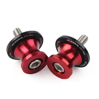2 x Swingarm Spools Slider Screws for Honda CBR954RR (2002-2003) Red