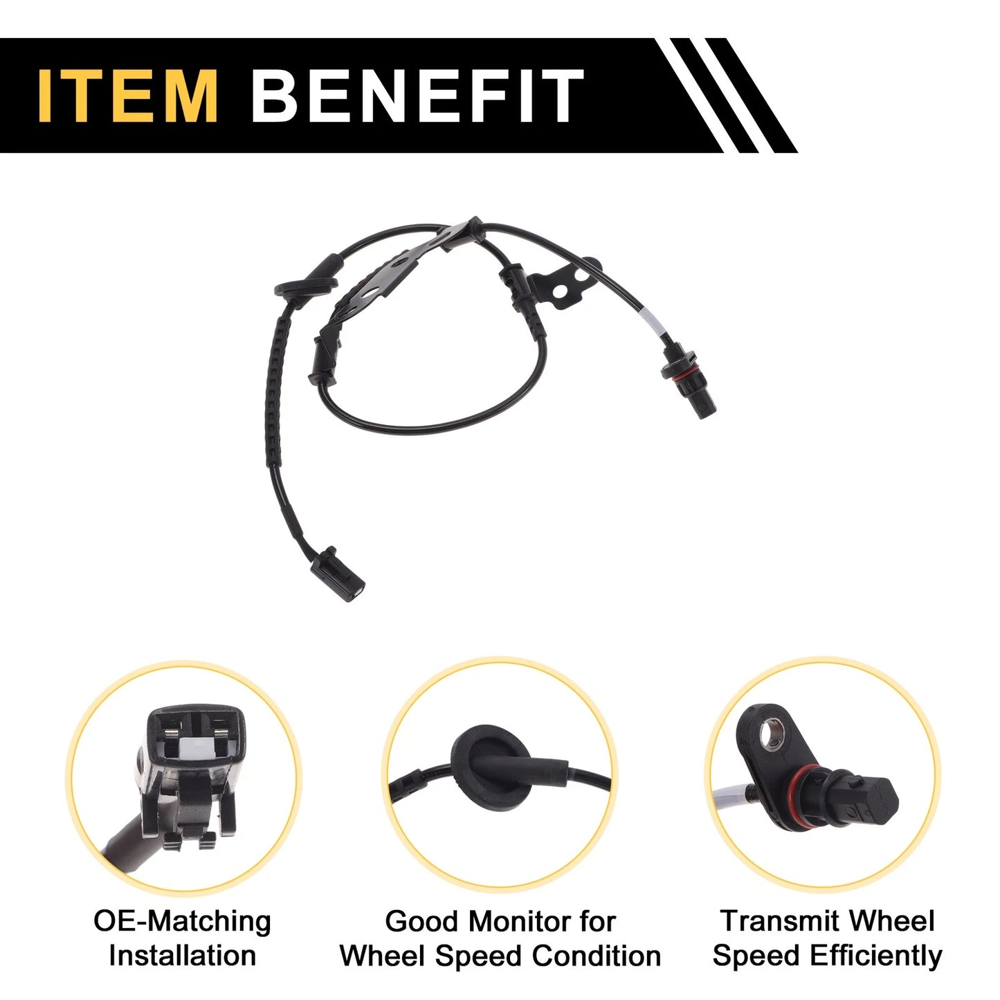 ABS Wheel Speed Sensor for Kia K4 (2014-2017) 1 x Rear Left