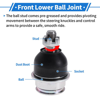 2 x Front Lower Ball Joints for Toyota Tacoma (2005-2023)