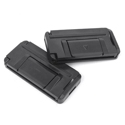 2 x Black Shoulder Tension Adjuster Strap Clips for Car Seat Belt
