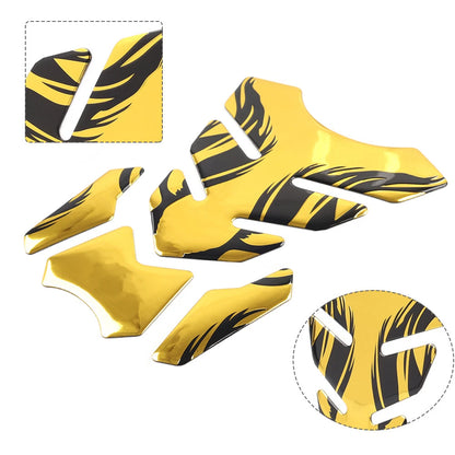 Gold Fuel Gas Tank Pad Decals for Kawasaki Ninja 250 300 400 ZX10R Honda