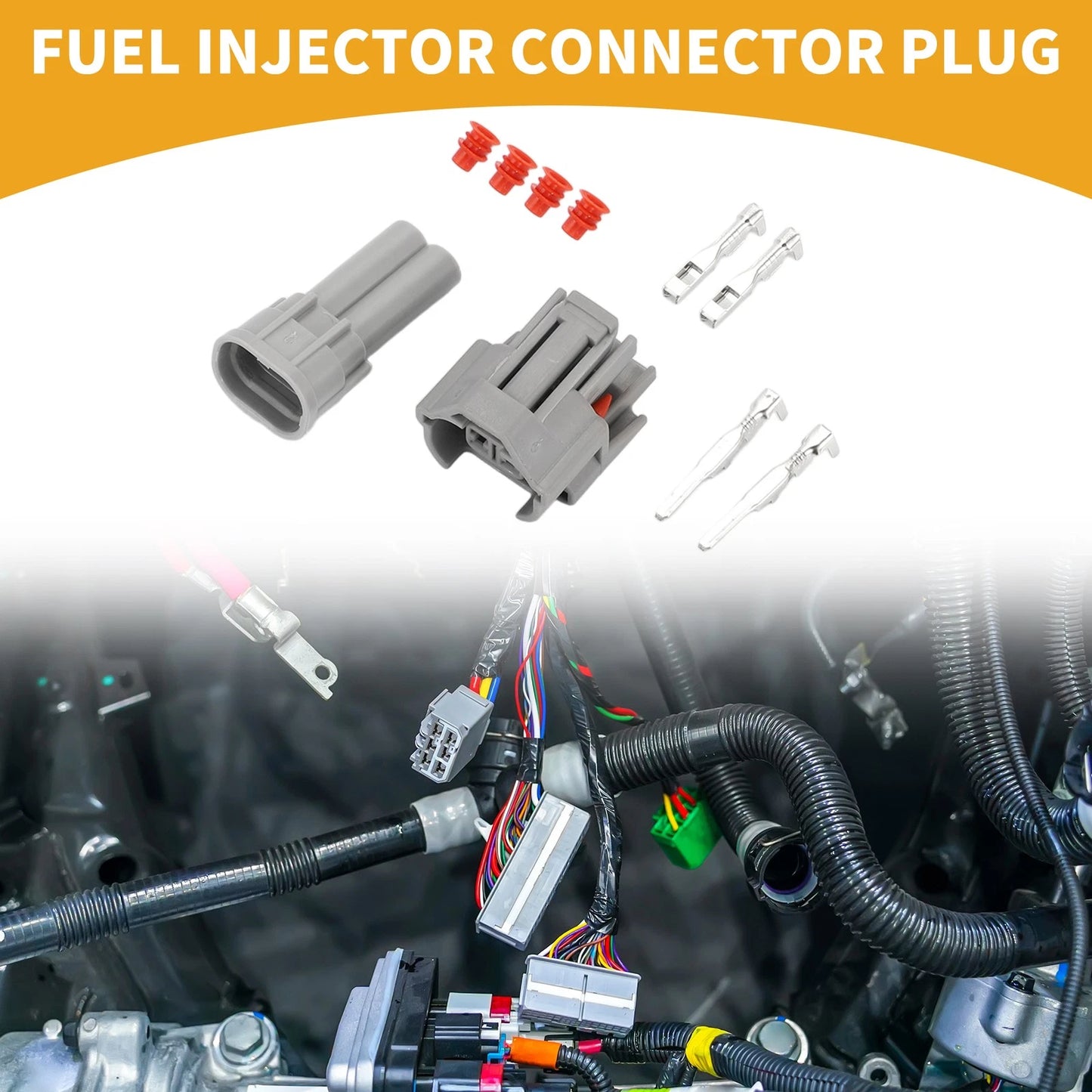 Fuel Injector Connector Plug for Toyota - Gray