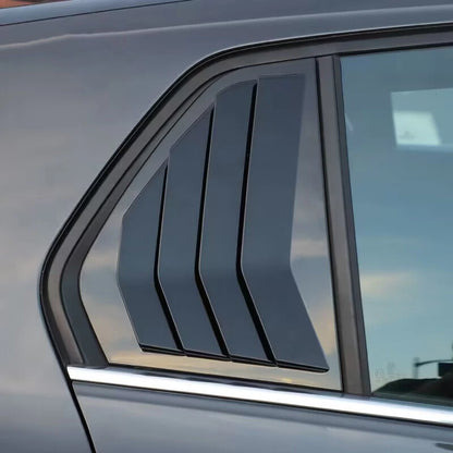 2 x Glossy Black Window Louver Scoop Cover Trim for VW Golf MK8 (2020–2023)