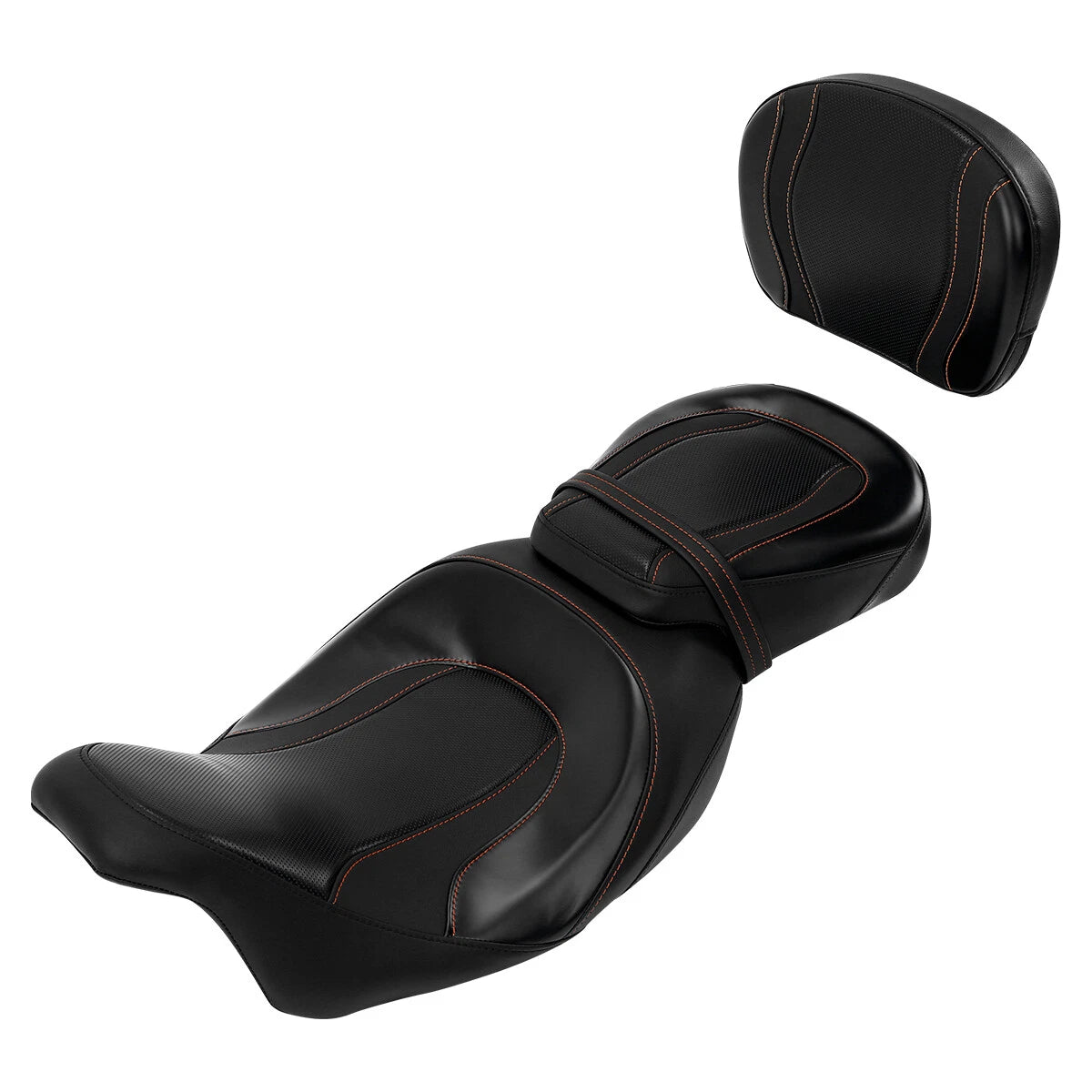 Rider & Passenger Seat Backrest Pad for Harley CVO Street Glide (2009-2023)