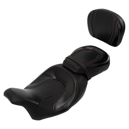 Rider & Passenger Seat Backrest Pad for Harley CVO Street Glide (2009-2023)