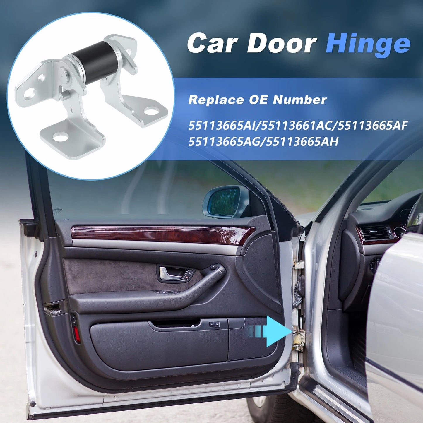Front Left Lower Door Hinge for Dodge Charger Durango (2013-2023)