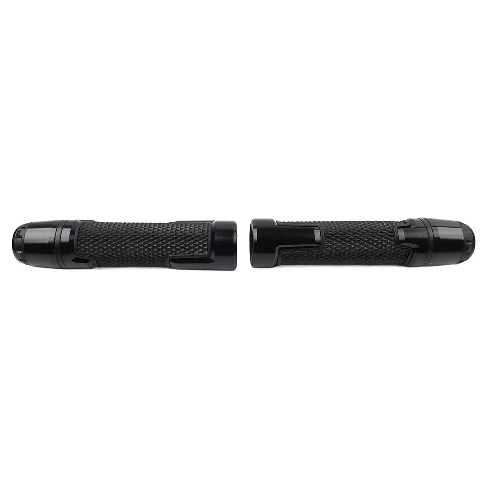 22MM 7/8" Black Motorcycle Handlebar Grips & Bar Ends for Harley, Honda