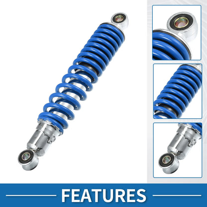 1 x Pair Motorcycle Rear Suspension Shock 310mm for 50cc 70cc 90cc 125cc Blue