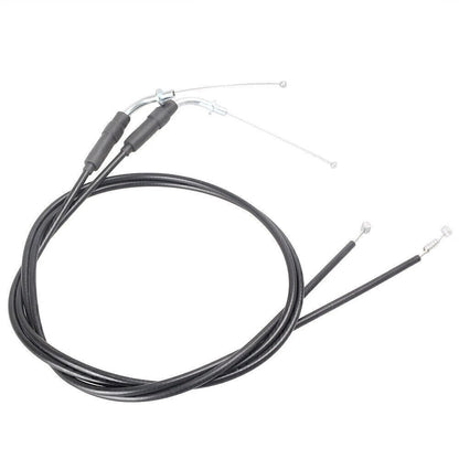 Black Steel Throttle Cables for Harley Sportster XL1200 XL883 (2004-2023)