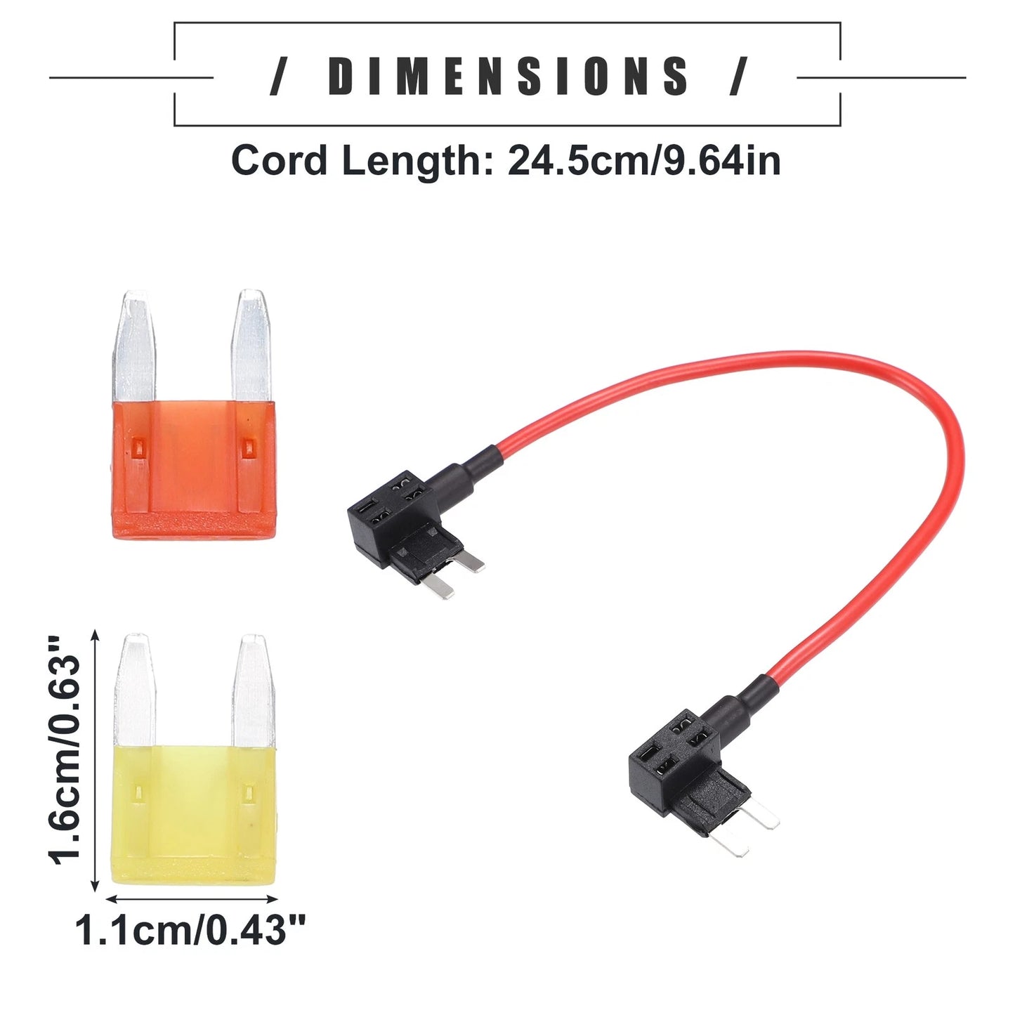 TIPM Bypass Cable Fuse Holder Fuse Adapter for Dodge Durango Black 1 Set
