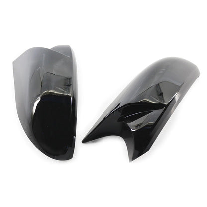 Black Rearview Mirror Cover Caps for BMW E81 E82 E87 E88 E90 E91 E92 (2006-2013)
