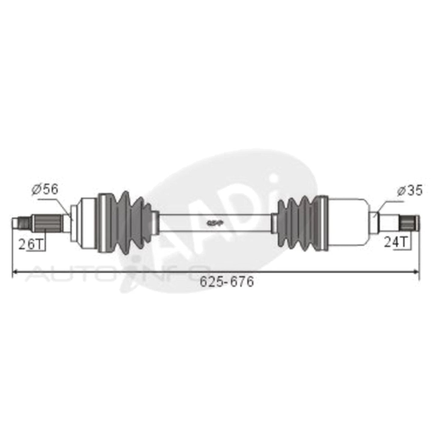 LH CV Shaft 1.5L B5 BF for Kia Mentor (1997-2000)