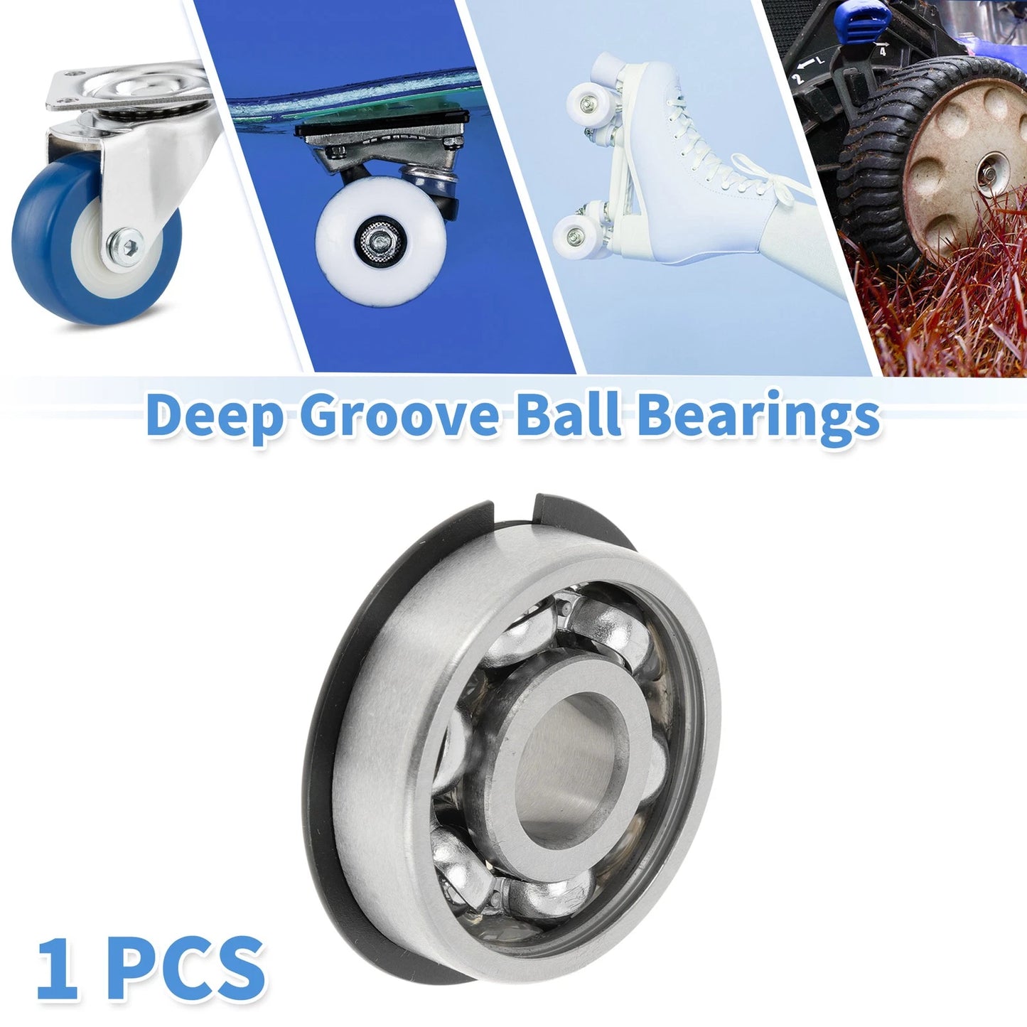 12x37x12mm Deep Groove Ball Bearings for Scooter Skateboard Wheel