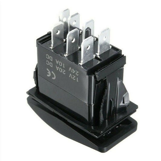 1pc 7-Pin 12/24V LED Rocker Toggle Switch for Car Boat RV ATV