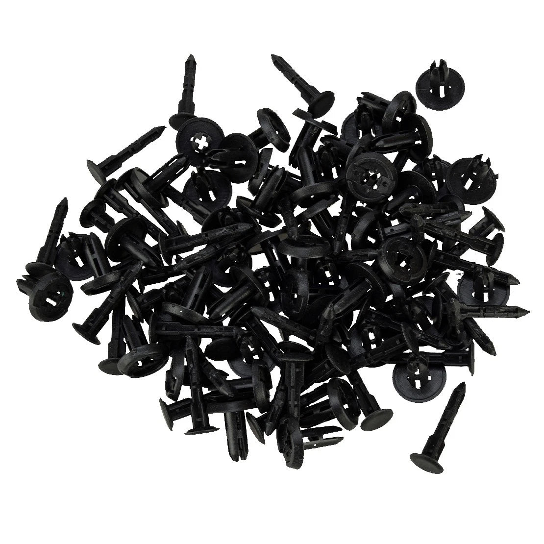 50 x 6mm Car Bumper Hood Clips Rivets Retainers Fasteners Nylon