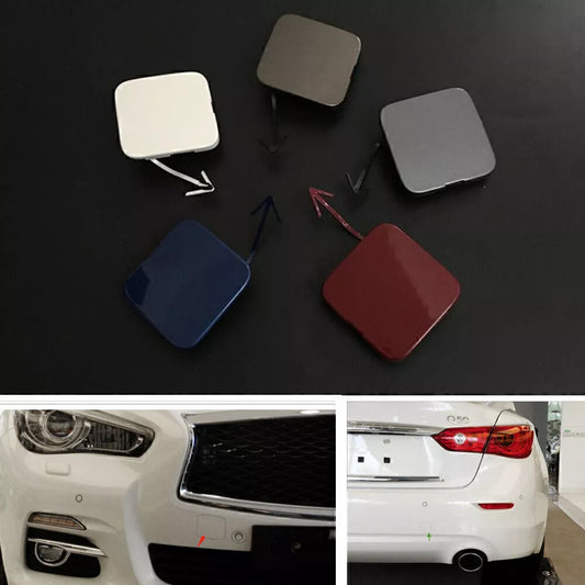 1x Blue Rear Bumper Tow Hook Cover for Infiniti Q50 (2014-2016)