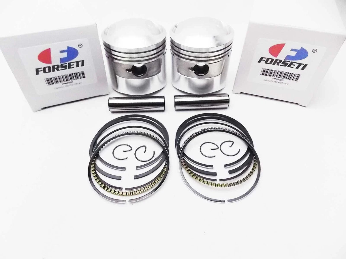 64mm Piston Set w/ Rings & Clips for Honda CL350 Scrambler (1968-1973)